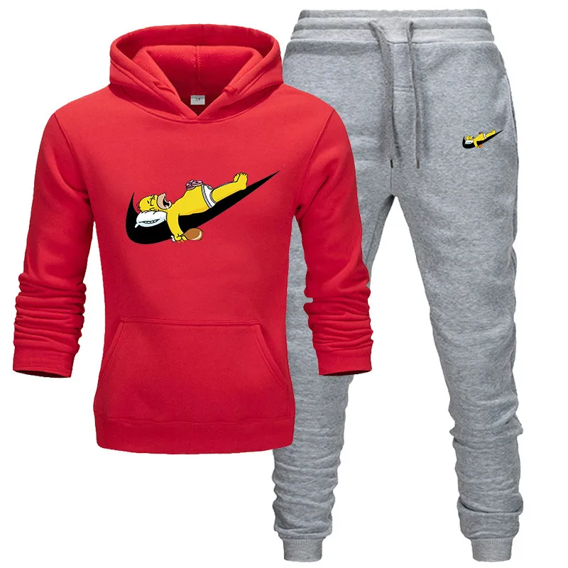 Новые модные толстовки мужские спортивные забавные и cuteSweatshirt+ спортивные костюмы повседневное плотное худи с длинными рукавами - Цвет: 8