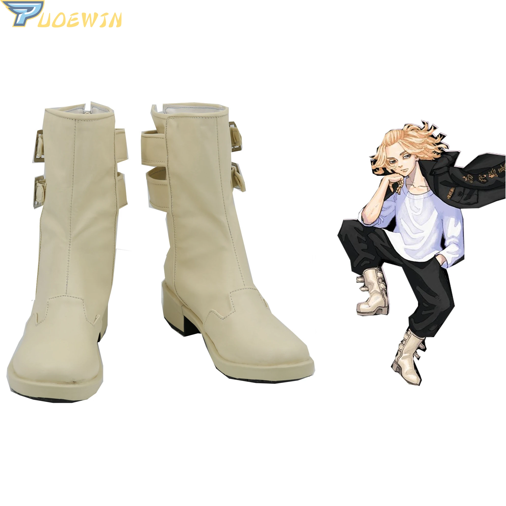 naruto outfits SBluuCosplay Anime Tokyo Revengers Sano Manjiro Cosplay Shoes Custom Made Boots sexy halloween costumes for women