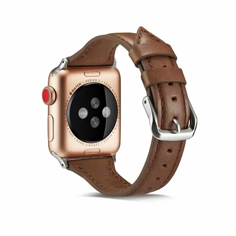 Кожаный ремешок для apple watch 44 мм серия 5 4 3 2 1 ремешок для iwatch 38 мм 42 мм браслет умные аксессуары замена запястья