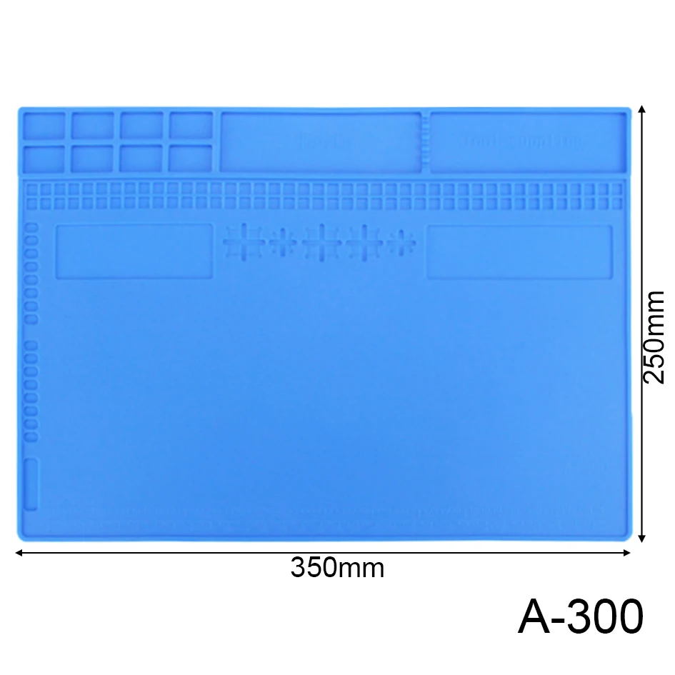 

A-300 Anti-scalding ESD Groove Working Mat Station Repair Insulator Pad Workbench Soldering Iron Welding Table