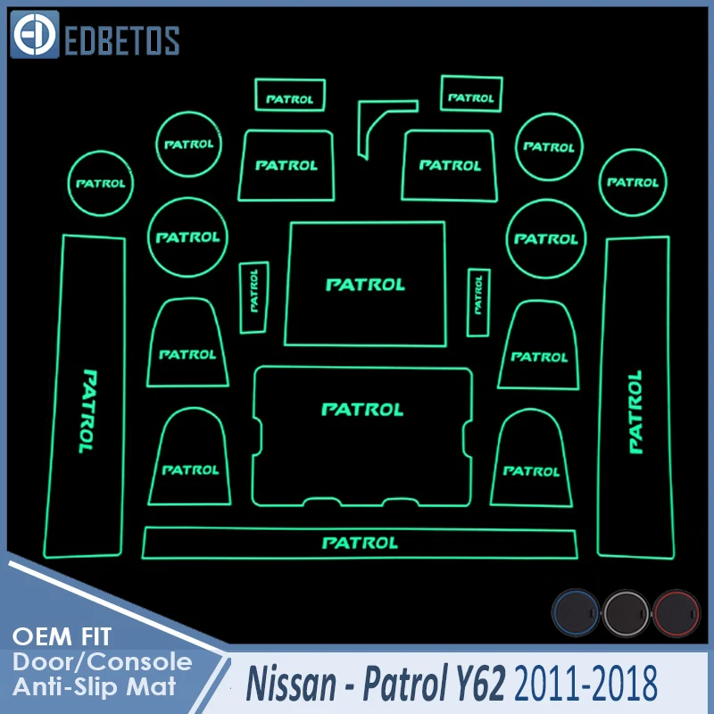 Противогрязный коврик для Nissan Patrol Y62 2011 2012 2013 Armada аксессуары двери паз ворота слот подставка