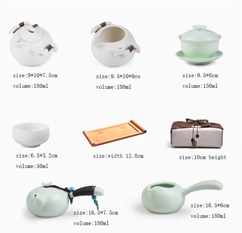 XMT-HOME чайный набор для путешествий компактные сумки для хранения всего набора простой kungfu чайная церемония посуда
