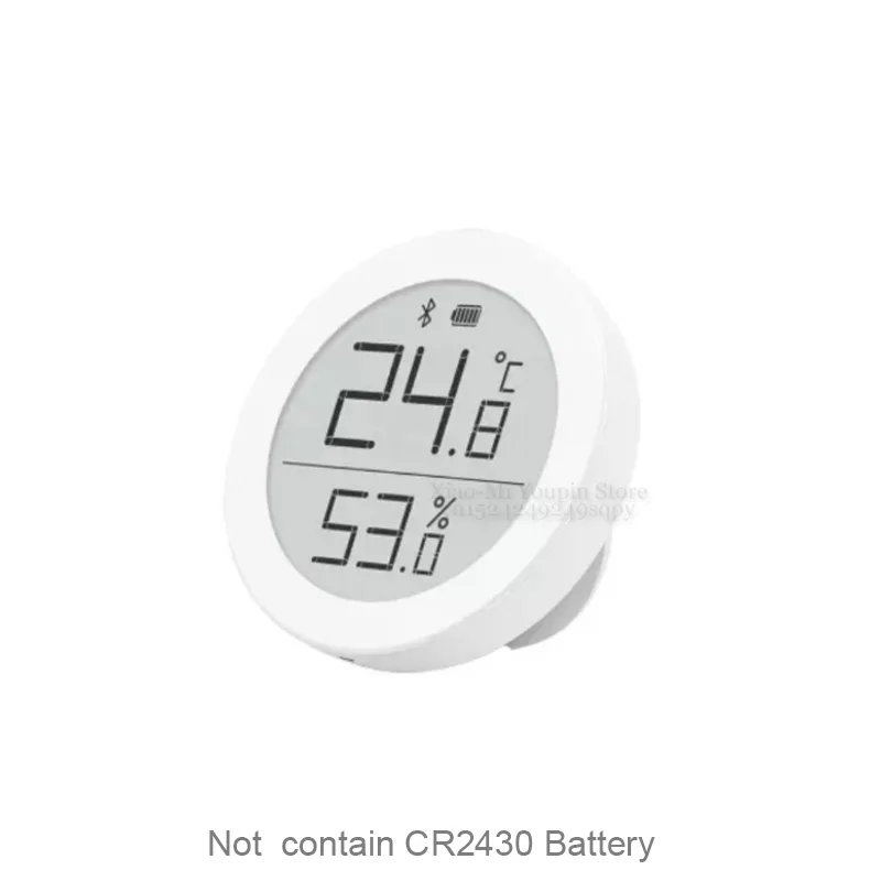 Xiaomi mi jia clearGrass цифровой Bluetooth термометр и гигрометр электронный чернильный экран 30 дней данных от mi home app - Цвет: Белый