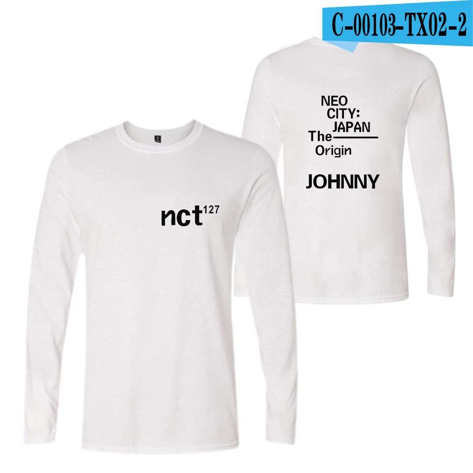 Высокое качество NCT 127 футболка Женская Хлопок модная хип-хоп футболка женская эксклюзивная Harajuku футболка с длинным рукавом Женская 4XL - Цвет: 6