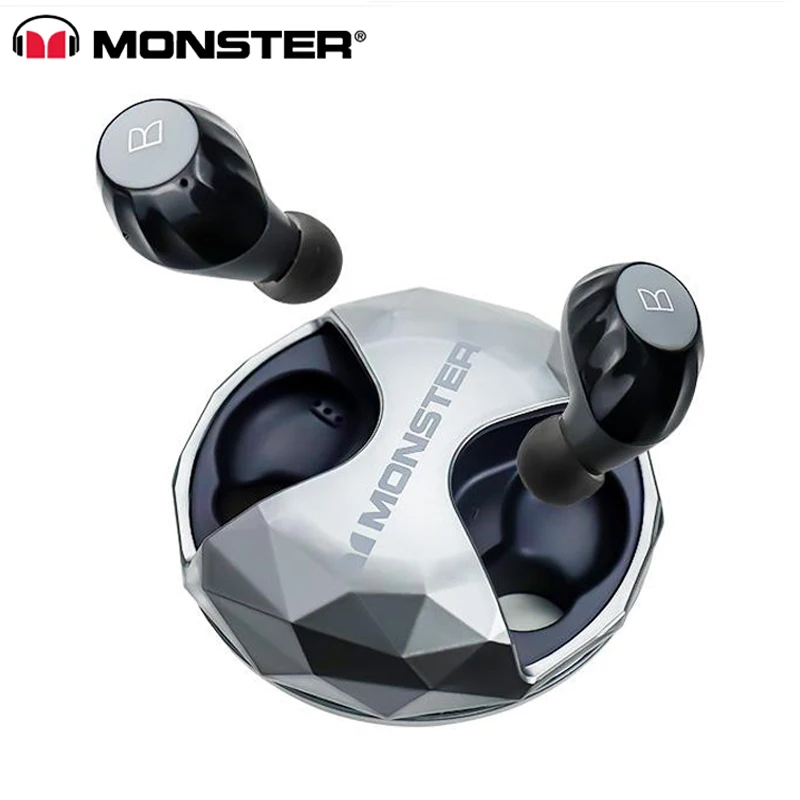 Monster AirLinks TWS Ture беспроводные наушники HD Bluetooth 5,0 наушники водостойкая гарнитура с зарядным устройством Handsfree Mic