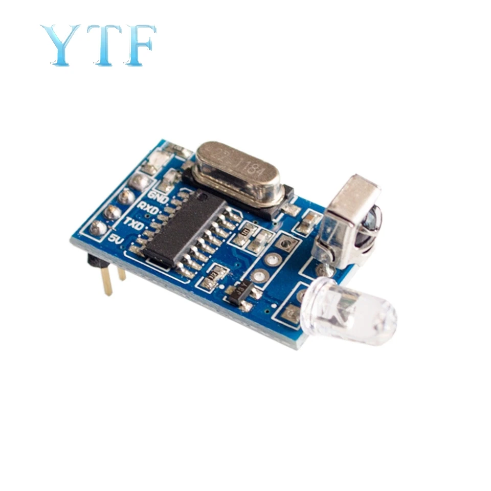 Infrared decoding module, infrared coding module, infrared communication module, NEC infrared transceiver, wireless photo