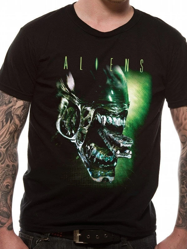 3204 футболка с пришельцами голова инопланетянина свободные обнимашки Xenomorph Ripley