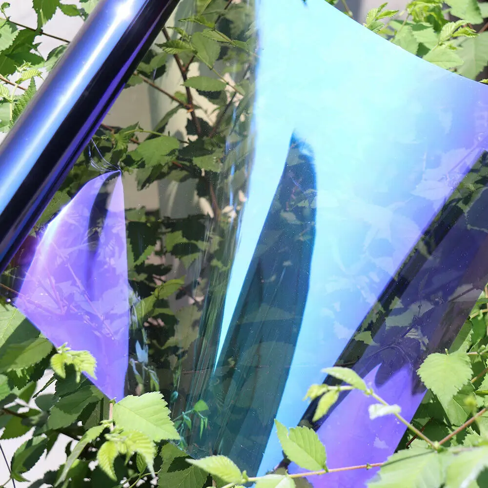 15%VLT Chameleon Nano Ceramic Tint UV Proof glass film car Side Window Film Heat control decoration film 3ft x 60inch/90x150cm