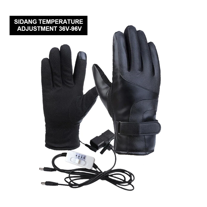 

Adjustable 36-96V Motorcycle Smart Heated Gloves Men Women Winter Electric Heat Warm Sports Gloves