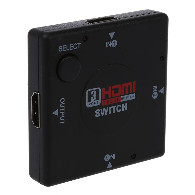HDTV 1080P дисплей Видео DVD 3 порта HDMI коммутатор, переключатель