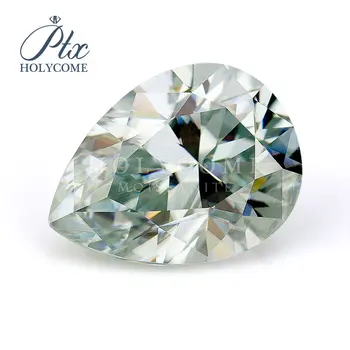 

6x8mm 2020 hot sale Pear Cut Light Blue Stone High Quality Loose Moissanite supplier factory direct supply Diamond