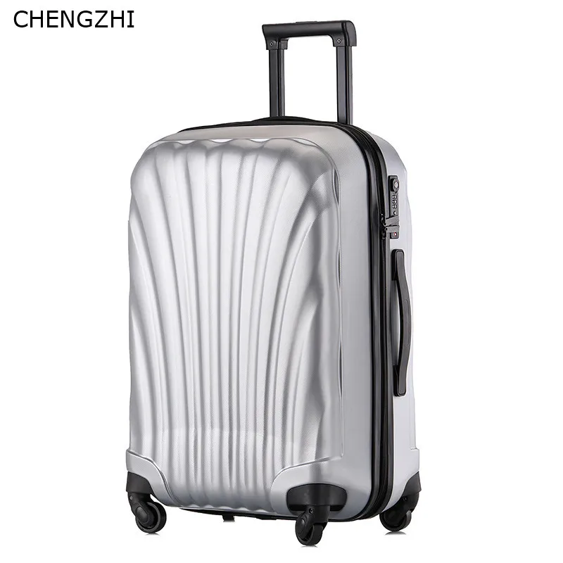 CHENGZHI 2" 22" 2" 26 дюймов PC shell чемодан на колесиках для мужчин бизнес чемодан на колесиках spinner Для женщин Дорожные сумки с колесиками