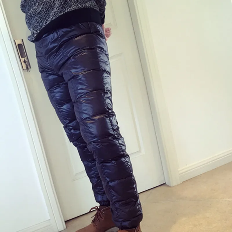 40 grandi dimensioni M 5XL uomo inverno bianco anatra giù pantaloni  all'aperto maschio sci campeggio Trekking a vita alta pantaloni antivento  impermeabili|Hiking Pants| - AliExpress