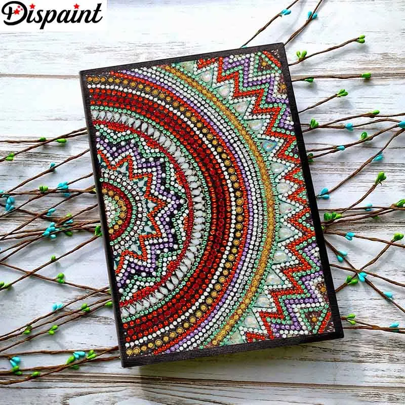 Dispaint A5 записные книжки 5D DIY алмазная живопись специальная форма Дневник Книга Алмазная вышивка "Мандала птица" Стразы Декор подарок - Цвет: NB42