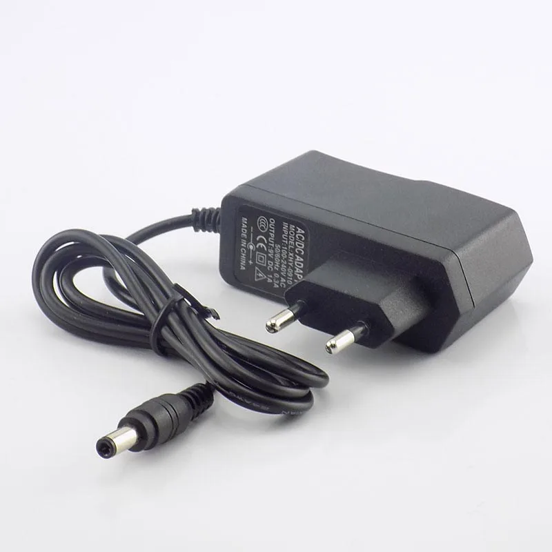 9V 1A AC DC адаптер конвертер 5,5x2,5 мм Переключатель питания 100 V-240 V источник питания США ЕС вилка зарядное устройство для CCTV светодиодные ленты светильник M20