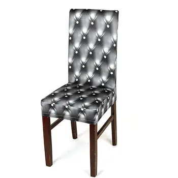 

Stretchy Dining Chair Cover Short Chair Covers Washable Protector Seat Slipcover For Wedding Party Restaurant Banquet Home Decor