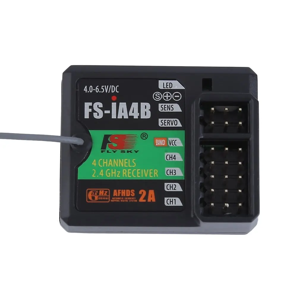 High Performance FS-IA4B 2.4G 4 Channels 140 Band Receiver Professional Supports For RC Car Boat Receiver PPMS Data