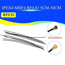 5 pces wifi trança uhf4 ipx4 ipex4 para uhf4 ipx4 ipex4 cabo de trança rg0.81 para roteador 3g 4g modem