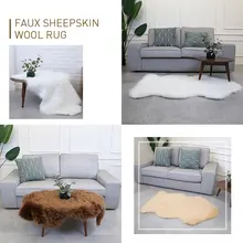 Пушистые коврики столовая 120X75 см шерстяной ковер разноцветные спальни пол дома теплые украшения подушка для стула ковер пол