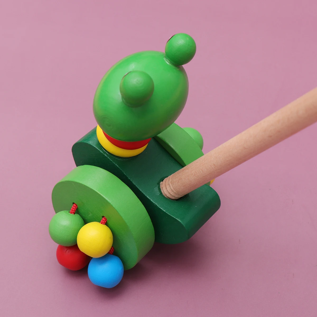 Wooden Trolley Baby Walker Toy Premium Material Cartoon Design Educational