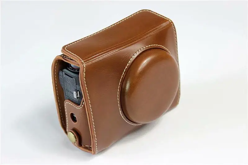 Чехол для камеры из искусственной кожи для Canon Powershot XXIII G7X Mark3 G7X3 с ремешком