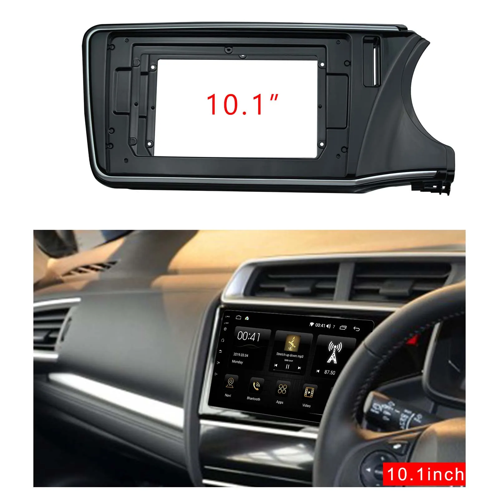 10,1 дюймов 2din автомобильный радиоприемник для Honda City-(правое колесо) двойной Din рамка Установка панели приборное крепление установка