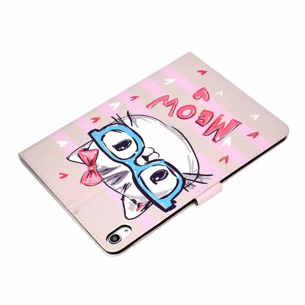 Умный чехол для планшета с функцией сна/пробуждения для Ipad Pro, 11 дюймов,, милый детский мультяшный узор из искусственной кожи, откидной Чехол-подставка+ ручка