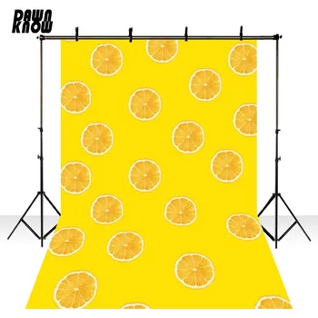 

DAWNKNOW Yellow Orange Vinyl Photography Background For Baby Photo Shoot Backdrop For Wedding Photo Studio lv-348