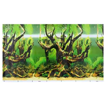 

1pc Fish Tank Sticker Wall Mural Background Pictures Aquariums Decals for Home