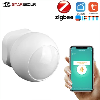 

Tuya ZigBee Smart Home PIR Infrared Motion Sensor Detection Wireless Security Alarm Detector System APP Control w/ battery