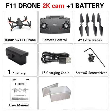 SJRC F11 Дрон с GPS с Wi-Fi FPV 1080 P/2 K камера бесщеточный Квадрокоптер 25 минут время полета управление жестами складной Дрон Vs CG033 - Цвет: 1battery 2K foam
