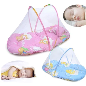

0-24 Months Baby Bed Portable Foldable Baby Crib With Netting Newborn Sleep Bed Travel Bed Mosquito Net Baby Bedding