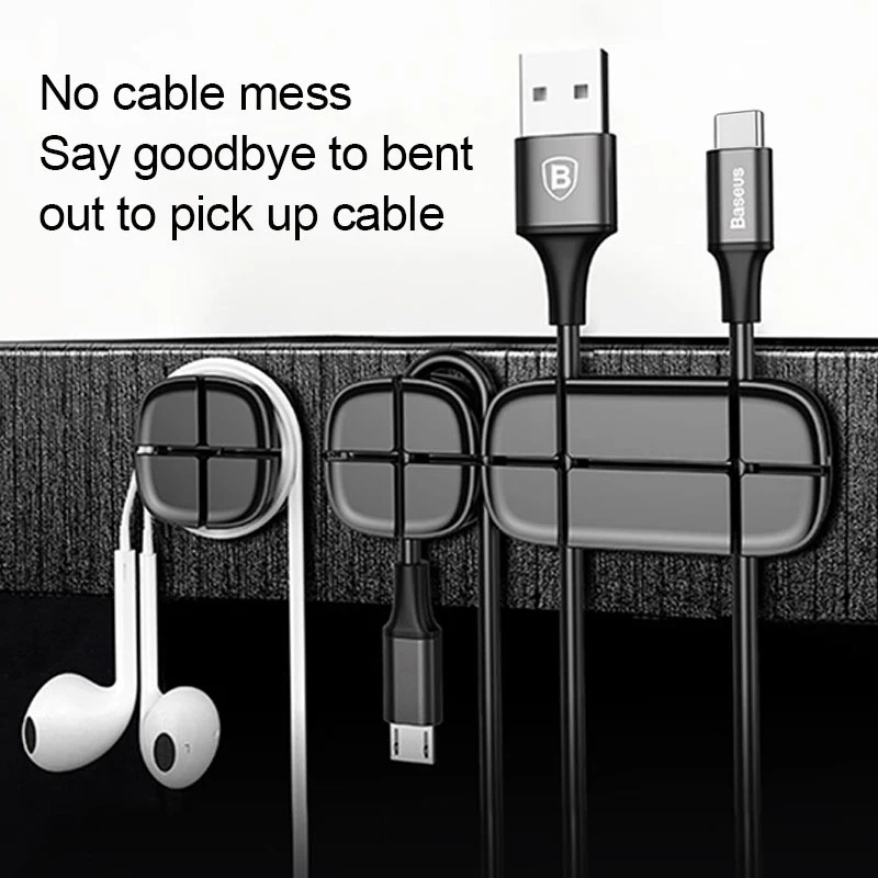 Baseus kabel magnetyczny Organizer USB oplot na kable zarządzanie klipy pulpitu przewód zasilający Protector kable uchwyt do myszy słuchawki 4 Baseus kabel magnetyczny Organizer USB oplot na kable zarządzanie klipy pulpitu przewód zasilający Protector kable uchwyt do myszy słuchawki 4