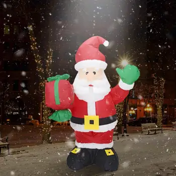 

Gift Package with LED Airblown Santa Claus Inflatables Santa Claus Giant Christmas Hotel Party Decor Inflatable Cute