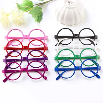 

2 Pcs/set Novelty Round Baby Glasses Frame Kid Glasses Color Randomly Birthday Gifts Children Funny Glass Toys for Kids