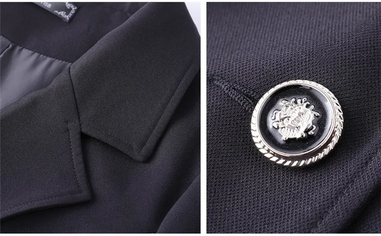 Плюс размер 4XL-10XL Блейзер Куртка женская весна осень ветровка Женский Повседневный костюм черная куртка больших размеров 9XL G625