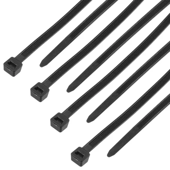 

uxcell 25pcs Nylon Cable Ties 20 Inch Self-Locking Zip Ties 0.2 Inch Width Black Single-use Locking Cable Tie