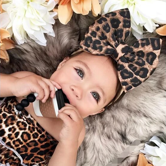 2pcs babu girl leopard clothes set (6)