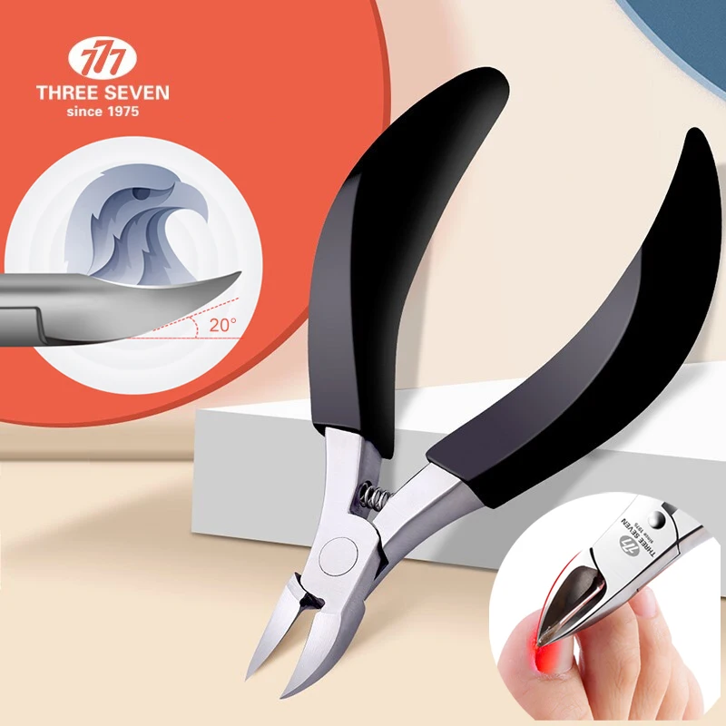 THREE SEVEN/777 Pedicure Care Cuticle Scissors/Pliers/ Pushers Nail Clippers Trimmers Stainless Steel Professional Art Tool | Красота и