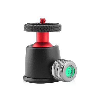

Tripod Head Ball Head Rotating Panoramic BallHead with 3pcs 1/4" to 3/8" Srew Adapters for Monopod DSLR Camera Slider Track