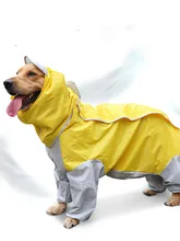  Large Dog Clothes Raincoat Waterproof Dog Suits Rain Cape Pet Overalls For Big Dogs Hooded Jacket Poncho Pet Rain Jumpsuit  6XL 