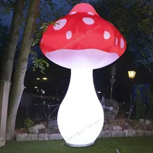 Надувной грибной светильник, воздушный шар, Свадебная вечеринка, украшение для паба, 8 футов в высоту, с изменением цвета, светодиодный светильник ing, для наружного использования