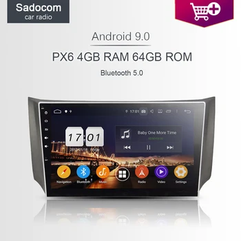 

10.1" DSP PX6 2 din TDA7851 Android 9.0 For Nissan Sylphy 2012 2013 2014 2015 4GB+64GB Car DVD Player GPS autoradio Bluetooth5.0