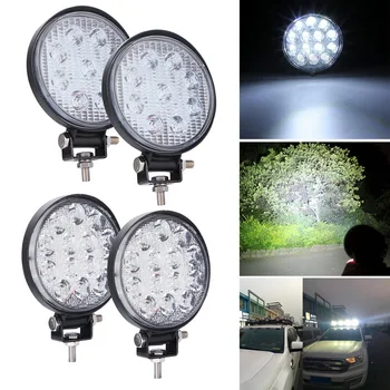 

Universal 2pc Led Work Light Motorcycles Headlight Lamp Scooters Fog Light Working Spotlight 4Inch 27W/42W LED Light