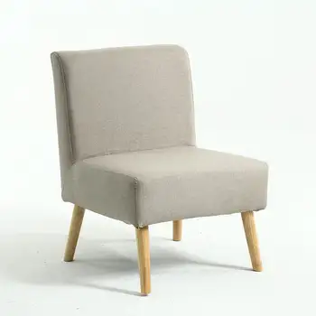

Single Sofa, Solid Wood Fabric, Lazy Chair, Small Apartment, Balcony, Bedroom, Leisure, Japanese Style, Nordic Double Combinatio