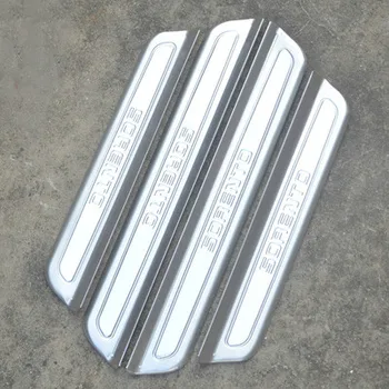 

stainless steel Car door cover outside door sill plate for KIA Sorento 2015-2019