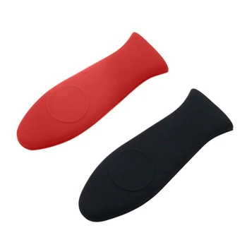 

Non-Slip Silicone Handle Holder Pot Pan Handle Cover Potholder Heat Wrap Pot Sleeve Cover Grip Cookware Parts 2Pcs