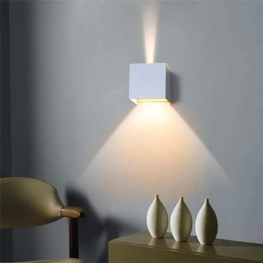 LED Indoor Lighting Wall Lamp & Outdoor Waterproof IP65 Porch Garden Wall Lamp 6W/12W AC 85-265V For Bath Corridor NR-122