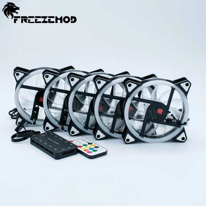FREEZEMOD компьютер 12 см полноцветный вентилятор гидравлический подшипник CE сертификация 366 градиентный режим. RBW-CH3