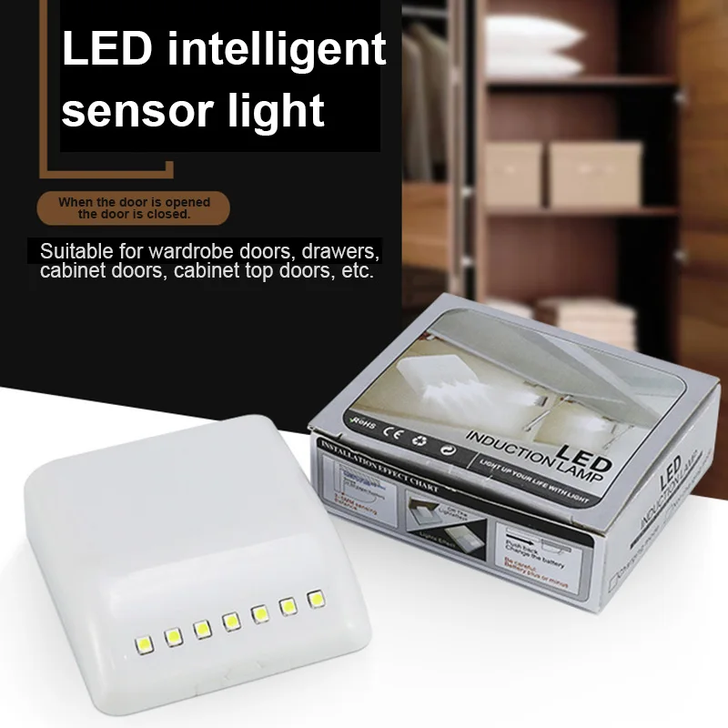 Inner Hinge LED Sensor Light Cabinet Hinge Light Kitchen Bedroom Wardrobe Drawer Cabinet